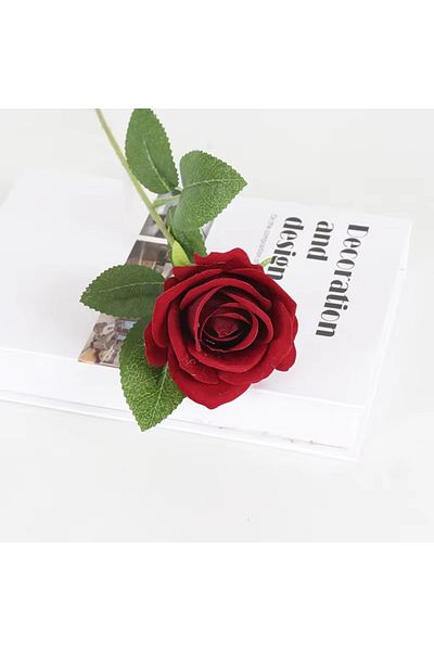 Choice 1pc Red 1/3/5pcs Artificial Flowers Bouquet Flannel Fake Rose Flower Wedding Birthdays Home Table Ch