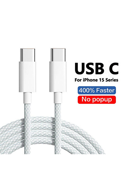 Choice كابل رمادي 35 وات 2 متر PD 35 وات شاحن سريع لهاتف iPhone 15 Pro Max كا...