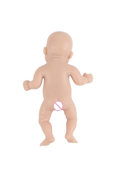 Choice 18cm(7.08INCH) Painted Ivita 7" Girl Preemie Full Body Silicone Reborn Baby Doll Lifelike Mini Reali
