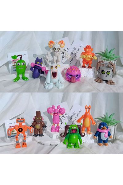 Choice 13pcs My Singing Monsters Wubbox Figure Toys Garten Of Banban Cute Kawaii Cartoon Dolls Peluches ...