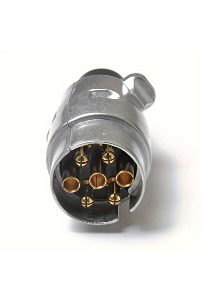 Choice 7 Pin Metal Trailer Plug Towbar Towing Lights Socket Car Van Caravan 12V 7 Pole Towing Connectors...