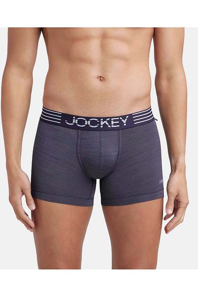 JOCKEY Move-Mens Microfiber  Sports Trunk MM05-01 Blue