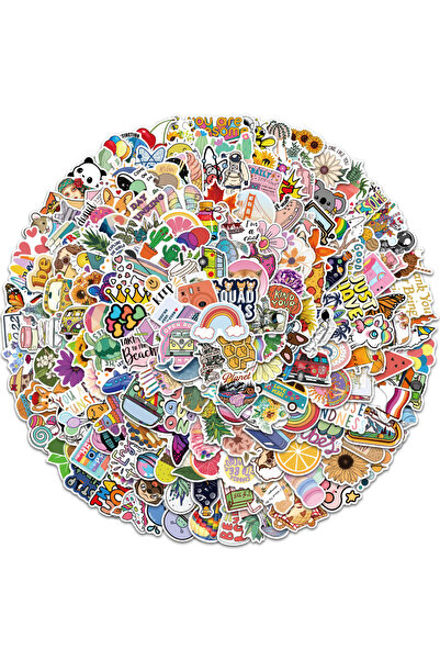 Choice 200 قطعة من ملصقات الكرتون البلاستيكية الصغيرة الطازجة اللطيفة الزخرفية DIY دفتر الملاحظات حافظة السفر الهاتف المحمول القدح ...