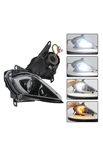 SOYAVISION مصباح أمامي (بدون غطاء) ATV H4 LED مصباح أمامي لـ Yamaha Raptor 70...