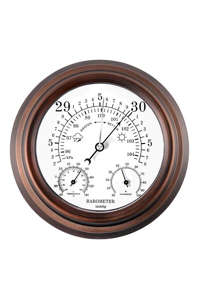 Choice 3 In 1 Barometer Thermometer Hygrometer Indoor Outdoor Weather Station Atmospheric Pressure Tempe...