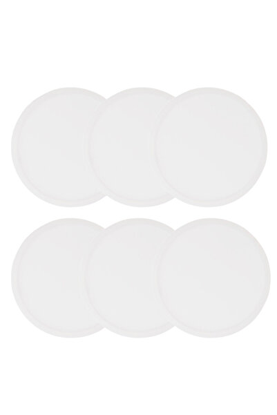 Choice 6 packs clear 6Pack Silicone Coasters for Drinks Anti-Slip Durable Reu...
