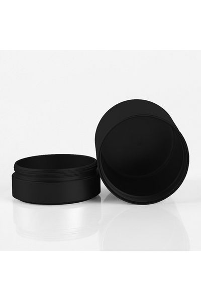 Choice Black 60ml Solid Color Airtight Smell Proof Container Aluminum Herb Stash Metal Sealed Can Tea Jar S
