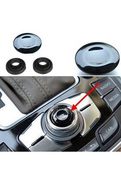 Choice Matteblack Mmi Knob Joystick Button Navigation Cap Cover Center Button Repair Kit For Audi A4 A5 A6
