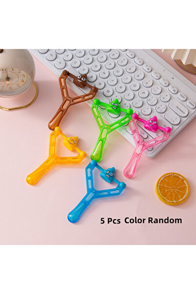 Choice 5 قطع عشوائية من مقلاع الرماية المضحكة، لعبة براز وهمية، مضادة للتوتر،...