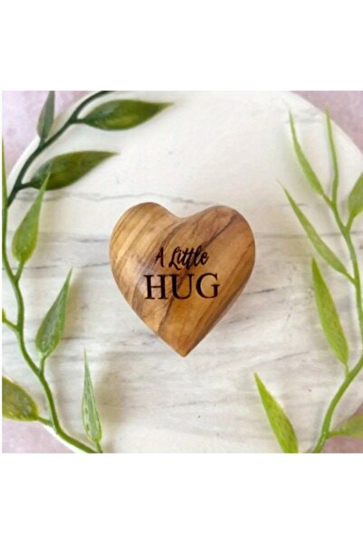 Choice A little hug Little Pocket Hug Wooden Heart Tokens I Miss You Crafts S...