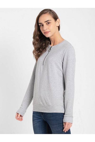 JOCKEY USA Original Womens Loung Wr Sweat Shirt UL11-01 Gray