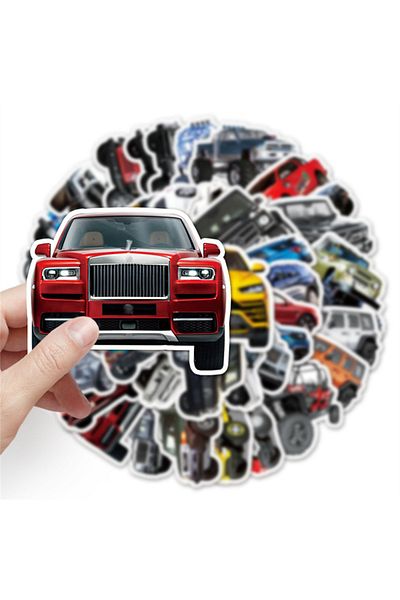 Choice 51PCS Cool Off-Road Vehicle Cartoon Graffiti Luggage Skateboard Notebook Hand Account Decorative ...