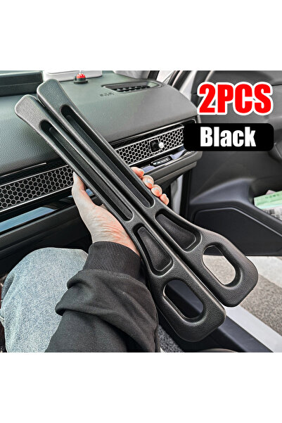 Choice قطعتان أسودتان من منظم حشو فجوات مقعد السيارة المقاوم للماء مع شريط سد...