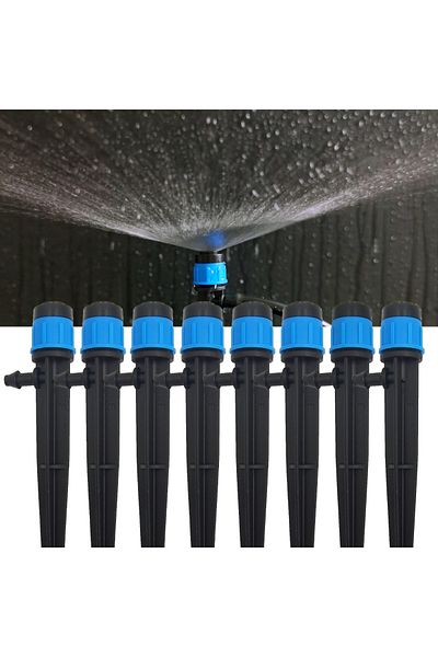 Choice 30pcs Adjustable 360° Sprinkler Nozzles for Garden and Greenhouse Watering - 4/7mm Hose Connector...