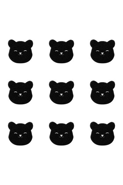 Choice Bear 9pcs 9pcs Pet Hair Remover Bear Shape Laundry Ball Washing Machine Lint Catcher Reusable Clothe