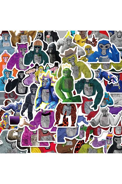 Choice 50 Pcs 50pcs Gorilla Tag Game Cool Art Vinyl Stickers Decals For Water Bottle Laptop Skateboard Scra