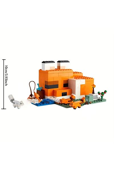 Choice No Original Box 193pcs Moc Game The Fox Lodge House Building Block Street View 21178 With Doll Colle