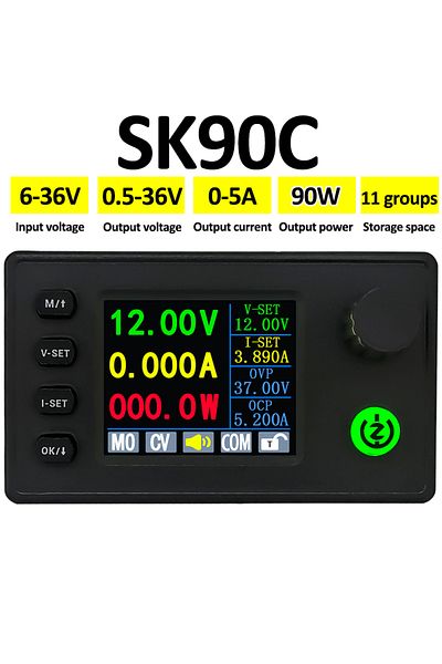 Choice Sk90c Dc Dc Buck Boost Converter 40w/90w Adjustable Regulated Laboratory Power Supply Cc Cv 4.5a/5a