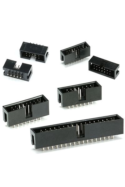 Choice 10pin 2x5 10pcs Dip 6/10/20/26/34/40 Pin 2.54mm Pitch Male Socket Straight Idc Box Headers Pcb Conne