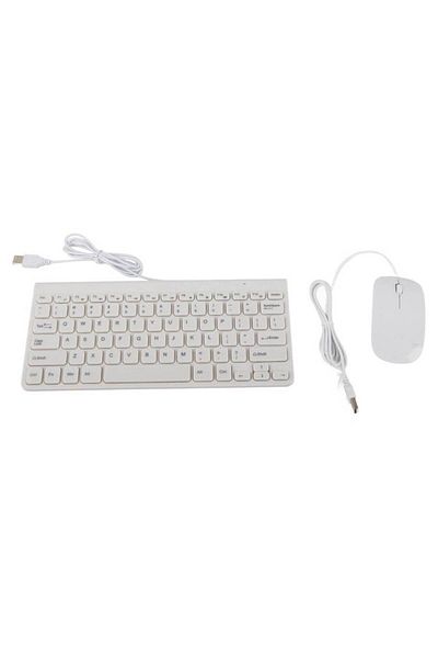 Choice White Ultra Thin Usb Wired Keyboard Optical Mouse Mice Set Combo For Pc Laptop Keyboard Mouse Keyboa