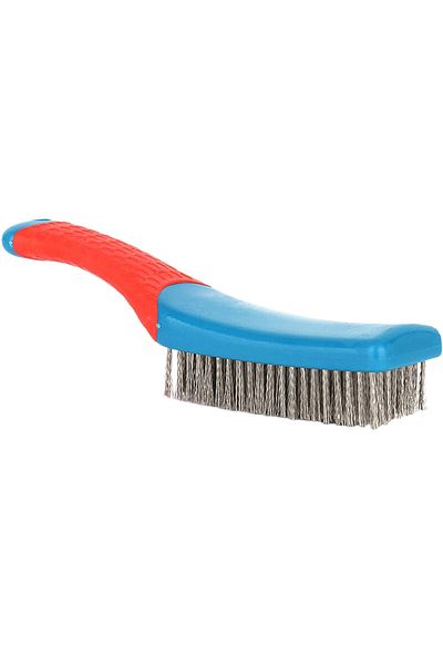 Choice Heavy Duty Stainless Steel Wire Brush With Comfortable Plastic Handle - Perfect For Removing Rust...