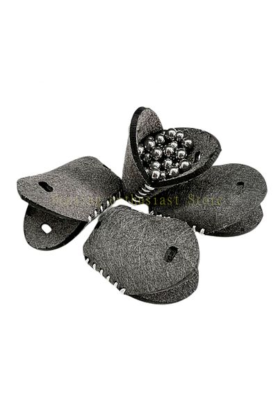 Choice 5pcs Large Capacity Rubber Band Leather Pocket Slingshot Accessories Tensile Rubber Shooting Steel B
