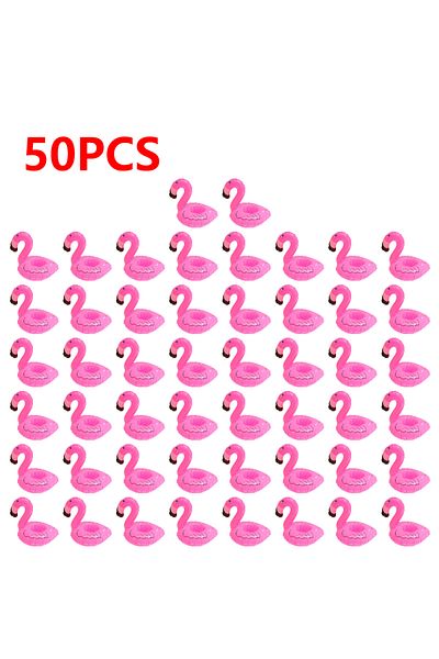 Choice 50pcs 1-50pcs Inflatable Cup Holder Flamingo Drink Holder Swimming Pool Float Bathing Pool Toy Party
