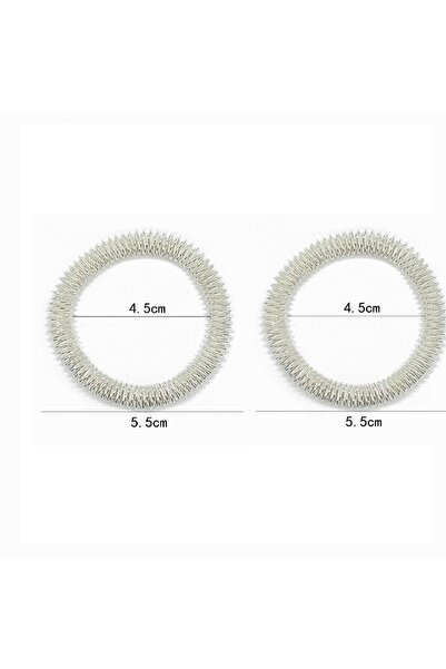 Choice 2 Pcs silver Massage Bracelet Pain Relieving Men's And Women's Bracele...