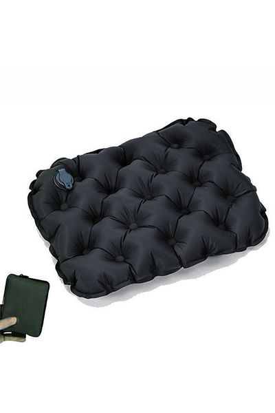 Choice Black 49x37.5cm Air Cushion Pillows Outdoor Camping Sleep Cushion Folding Inflatable Pillows Chair C