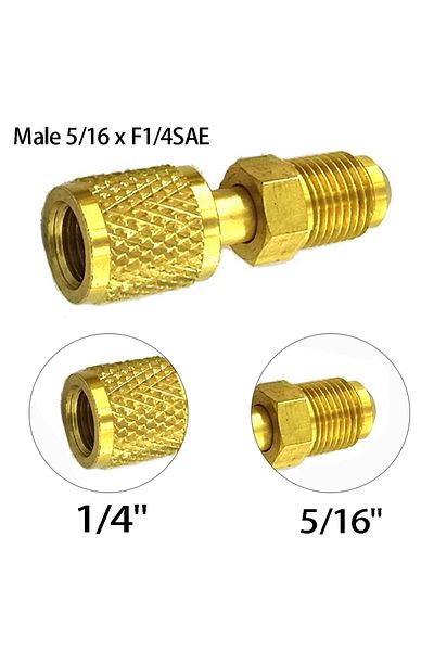 Choice Adapter Male For Air Conditioning Refrigeration Systems Hose Vacuum Pump Couplers Mobile Parts R3...