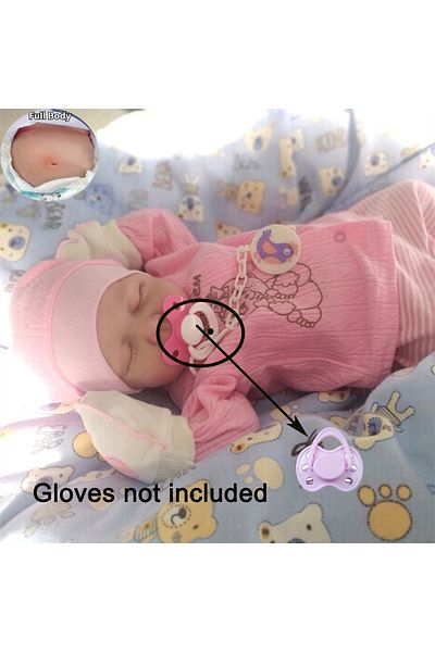 Choice Girl Vinyl Body 50cm Loulou Realistic Reborn Baby Doll Handmade 3d Painted Skin Full Body Silicone V