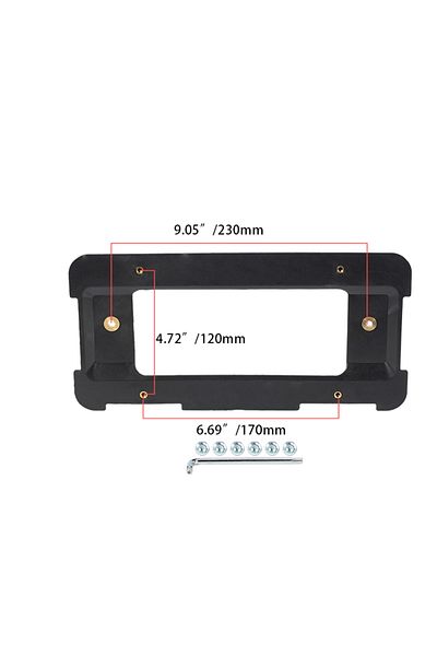 Choice Car Rear License Plate Bracket Covers PP Plastic Auto Accessories For Mercedes-Benz BMW Porsche Audi