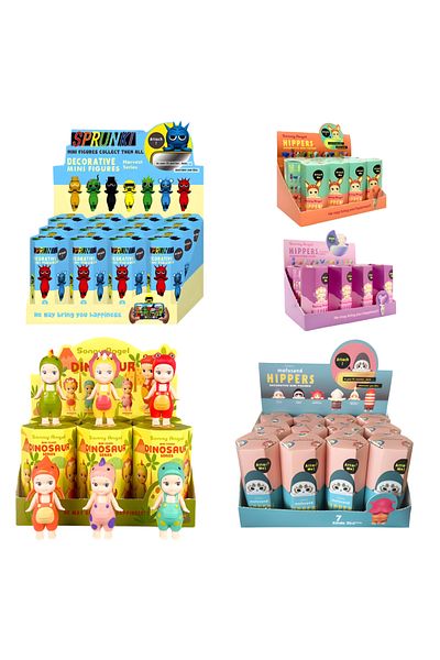 Choice A-12pcs Random Hippers Blind Box Mystery Box Dreaming Series Mini Anime Figure Ornaments Dolls Fan C