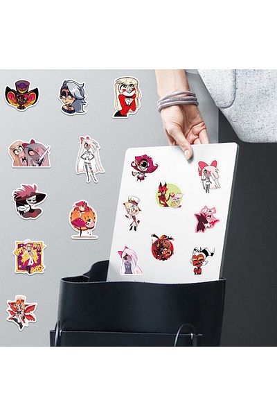 Choice 52 Pcs 52pcs Hell Hotel Anime Charlie Scrapbook Stickers Diy Diary Laptop Luggage Skateboard Graffit