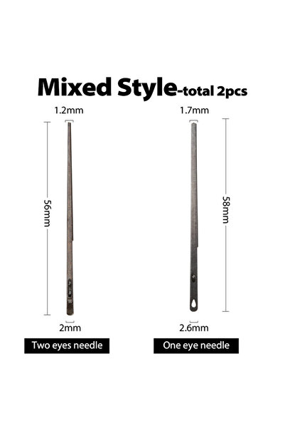 Choice Mixed (total 2pcs) WUTA 2pcs Leather Rope Needle Leather Craft Sewing ...