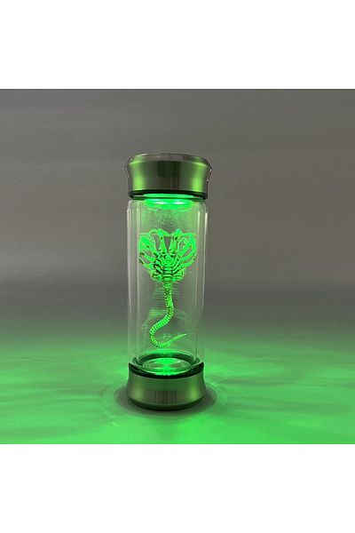 Choice B With Light Alien Glow Jar Xenomorph Specimen Facehugger Chestburster Embryo Glass Jar Movie Prop R