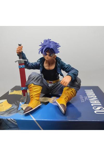 Choice 14cm With Box Torankusu 14cm Dragon Ball Torankusu Sitting Position Super Saiyan Anime Figure Model