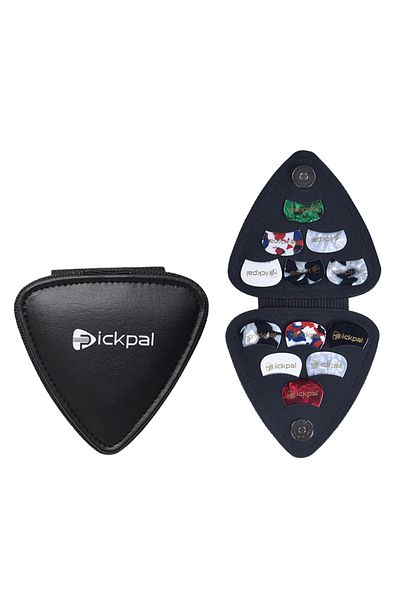 Choice Guitar Picks Holder Case For Acoustic Electric Guitar Includes 12 Pcs Guitar Picks Leather Guitar...