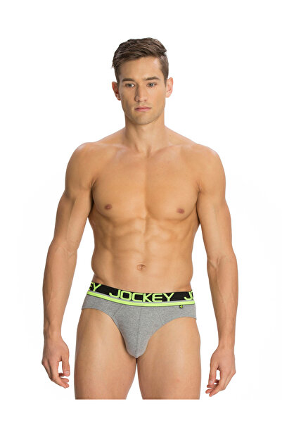 JOCKEY Pop Colour Modrrn Brief FP02-01 Gray