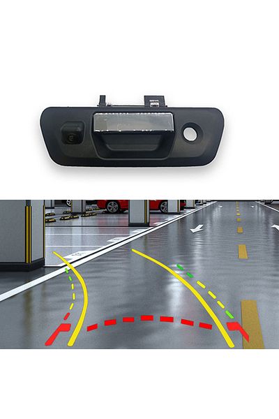 Choice 12v Silver Track Camera Ccd Ntsc Car Rear View Reverse Backup Camera Tailgate Handle Rear View Camer