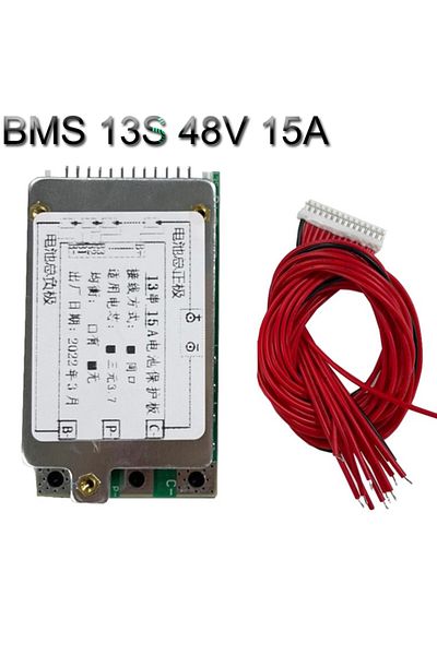 Choice لوحة حماية بطارية ليثيوم أيون 18650 BMS 13S 48 فولت 15 أمبير مع عاكس طاقة UPS متوازن...