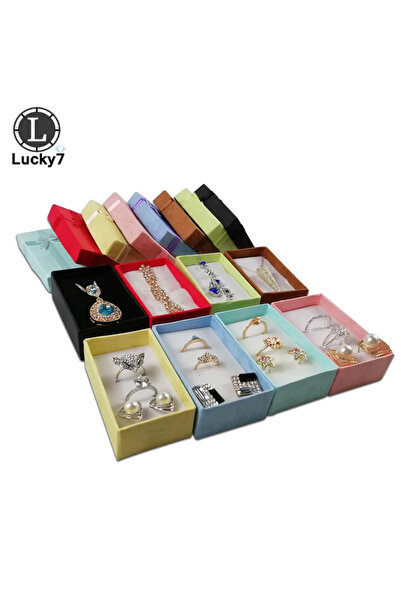 Choice صندوق عرض مجموعات المجوهرات 12 قطعة/الوحدة بلون عشوائي للقلادة والأقرا...