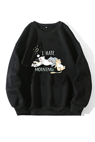 DAXİS Sportwear Company Crew Neck Unisex Printed Oversize Sweatshirt