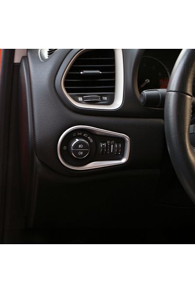 Choice ABS Car Headlight Adjustment Button Switch Trim Cover Sticker for Jeep Renegade 2015 - 2023