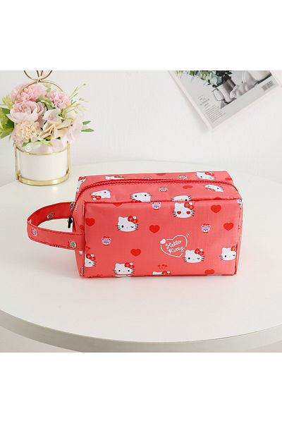 Choice Hello Kitty Sanrio Hello Kitty Student Pen Case Makeup Bag Cartoon Melody Kuromi Cinnamoroll Printed