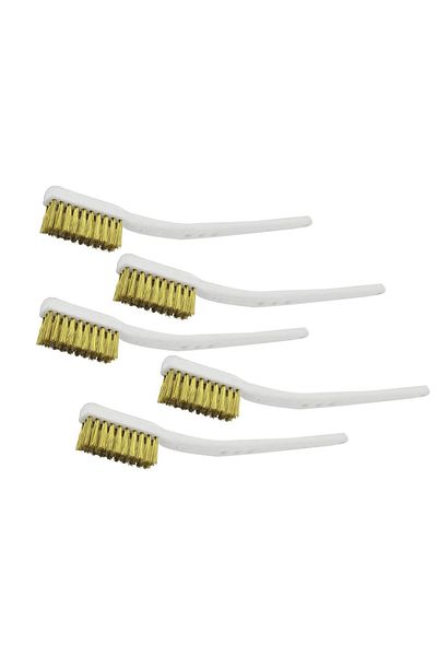 Choice 5Pcs 175mm Brass Wire Brush Mini Paint Rust Remover Steel Wire Brushes Industrial Metal Polishing...
