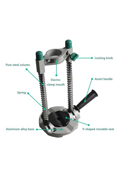 Choice Electric Drill Bracket Multifunctional Drill Holder Stand Electric Drill Guide Adjustable Handle ...