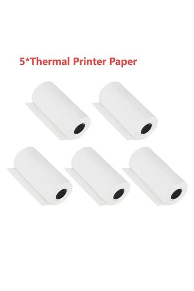 Choice 5 Rolls Children Digital Camera Instant Print for Kids Thermal Print Rabbit Camera Instant Photo Pri
