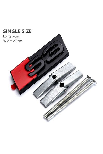Choice S3 Glossy Black 3d Abs Chrome Black Logo S3 S4 S5 S6 S7 S8 Emblem Honeycomb Car Front Grille Bdage F