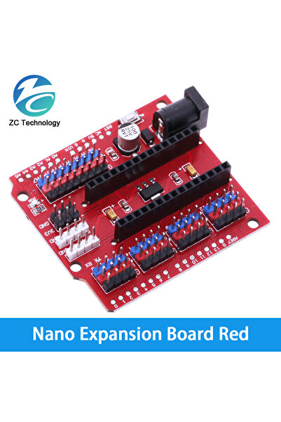 Choice Red ATMEGA328P NANO IO Shield And UNO Multi-Purpose Expansion Board fo...